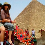 Egypt camel ride by the pyramids