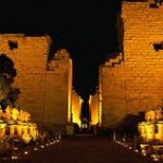 Sound and light show at karnak temple